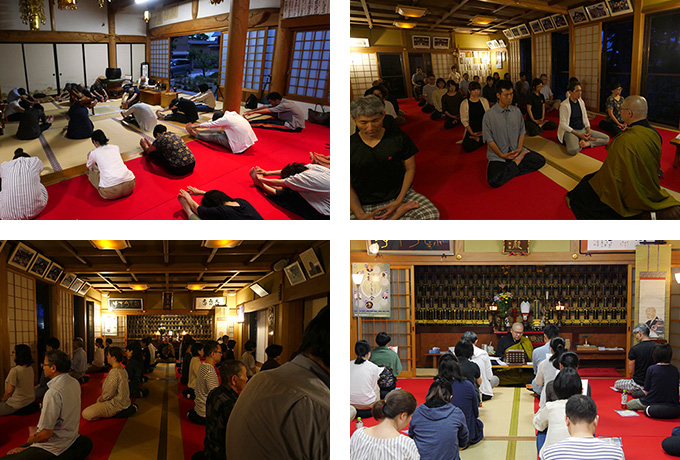 満月の夜の坐禅会